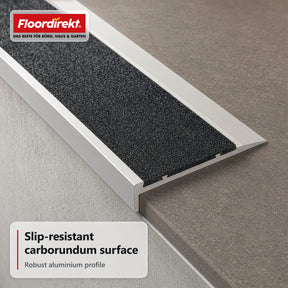Stair Edge Profile | Tech | Aluminium Anti-Slip Profile with Slip-Resistant Insert