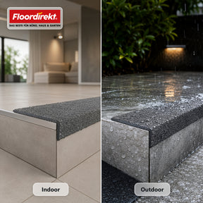 Stair Nosing Profile | Core | Anti-Slip GRP Stair Edge Profile with Aluminum Oxide Coating
