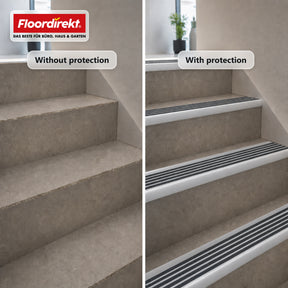 Stair Nosing Profile | Titan | Aluminum Anti-Slip Profile with Slip-Resistant Insert