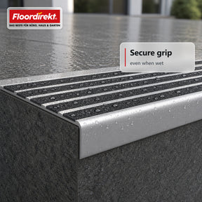 Stair Nosing Profile | Titan | Aluminum Anti-Slip Profile with Slip-Resistant Insert