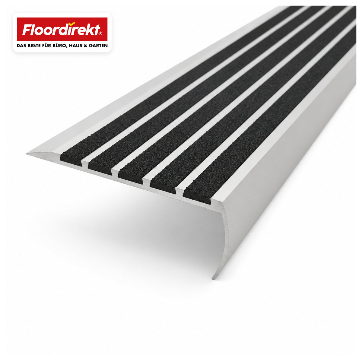 Stair Nosing Profile | Titan | Aluminum Anti-Slip Profile with Slip-Resistant Insert