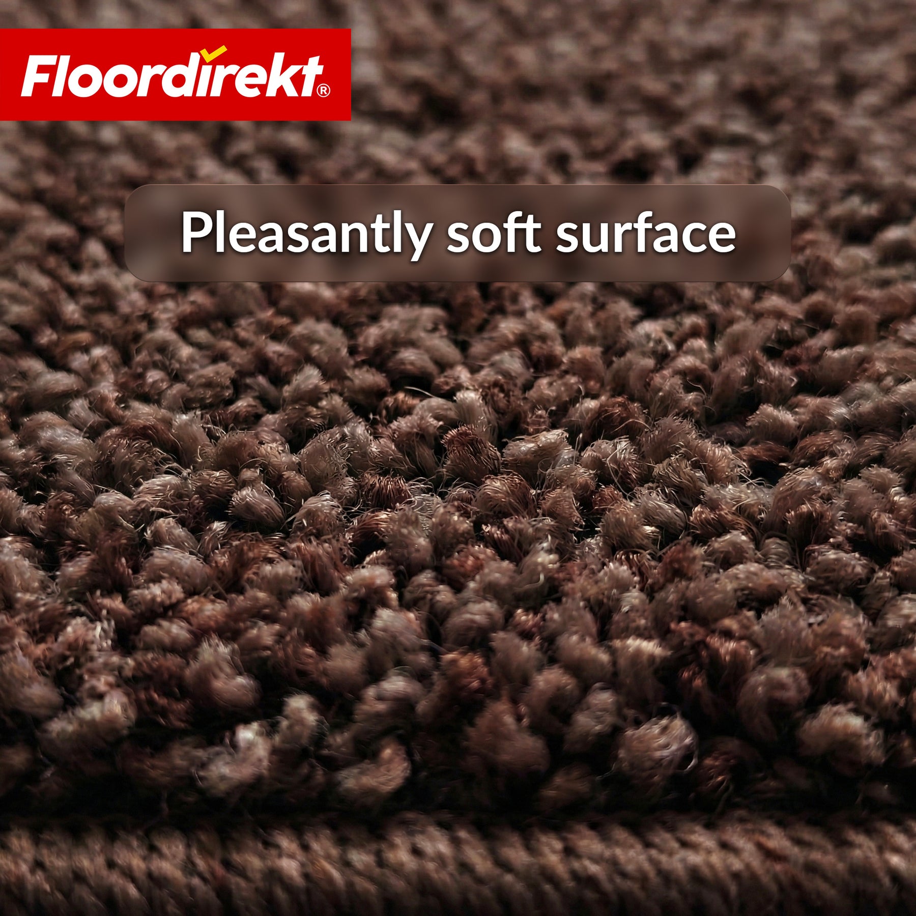 Stair Treads | Madrid | Half-Round Shaggy Stair Mat, Self-Adhesive & Sound-Absorbing