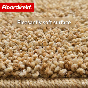 Stair Treads | Madrid | Half-Round Shaggy Stair Mat, Self-Adhesive & Sound-Absorbing