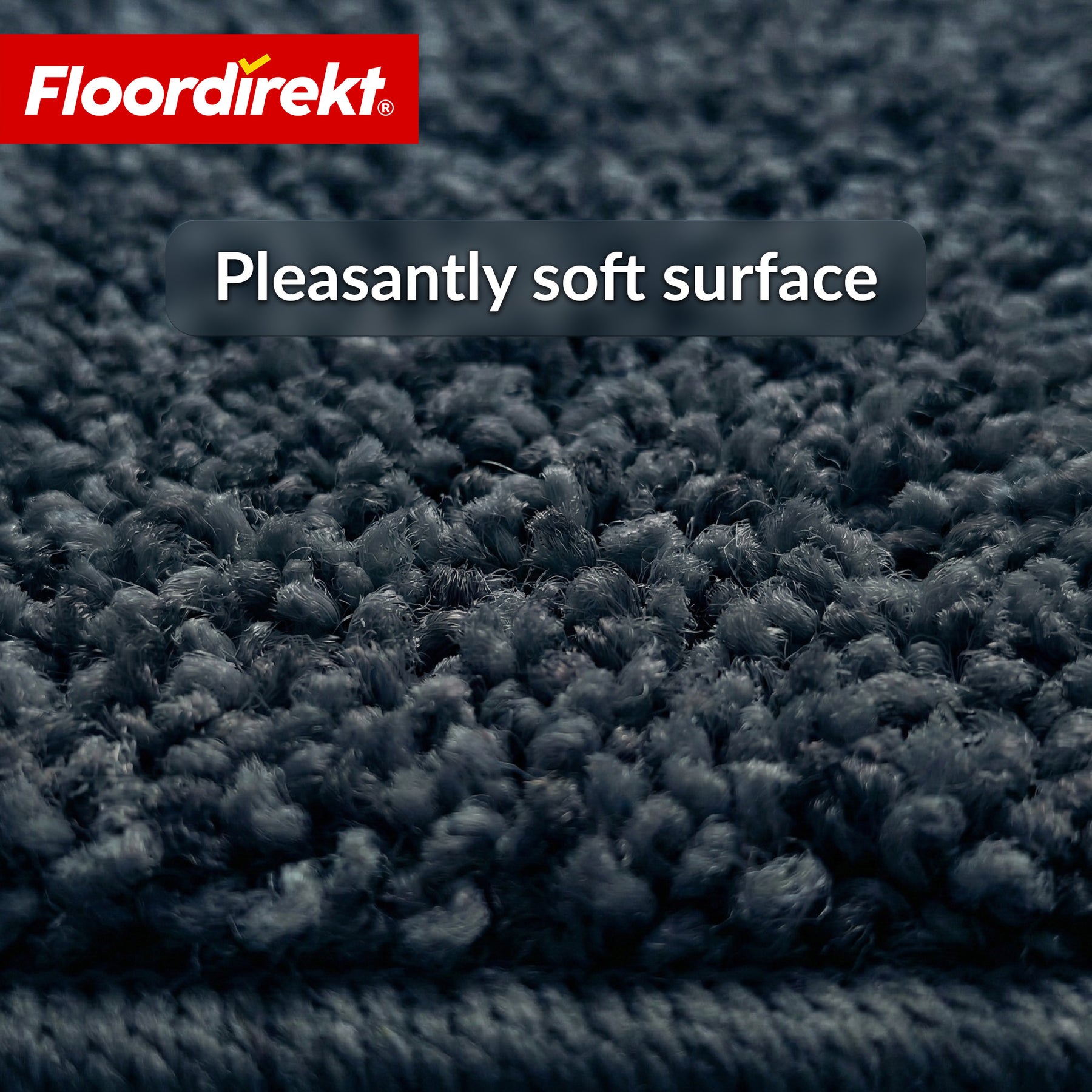 Stair Treads | Madrid | Half-Round Shaggy Stair Mat, Self-Adhesive & Sound-Absorbing