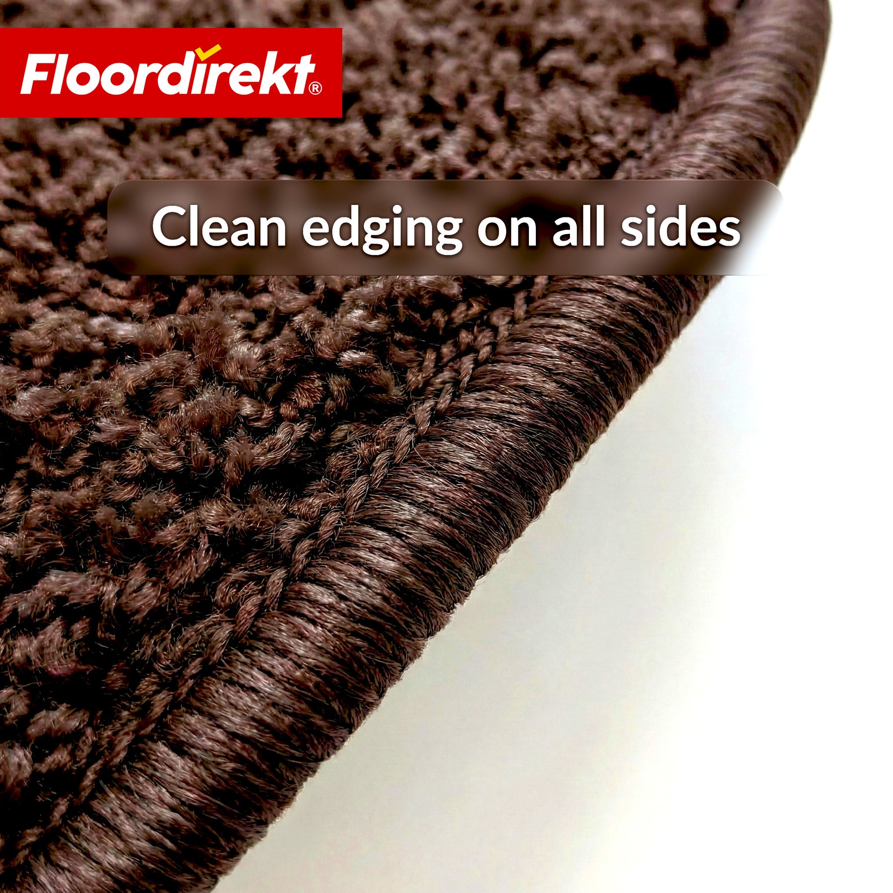 Stair Treads | Madrid | Half-Round Shaggy Stair Mat, Self-Adhesive & Sound-Absorbing