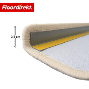 Stair Tread Mat | Monaco | Non-Slip Polypropylene Stair Mat, Durable, Noise-Reducing & Easy-Care, Semi-Circular