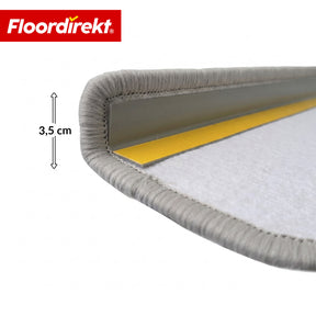 Stair Tread Mat | Monaco | Non-Slip Polypropylene Stair Mat, Durable, Noise-Reducing & Easy-Care, Semi-Circular