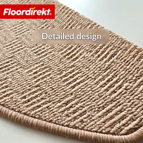 Stair Tread Mat | Monaco | Non-Slip Polypropylene Stair Mat, Durable, Noise-Reducing & Easy-Care, Semi-Circular