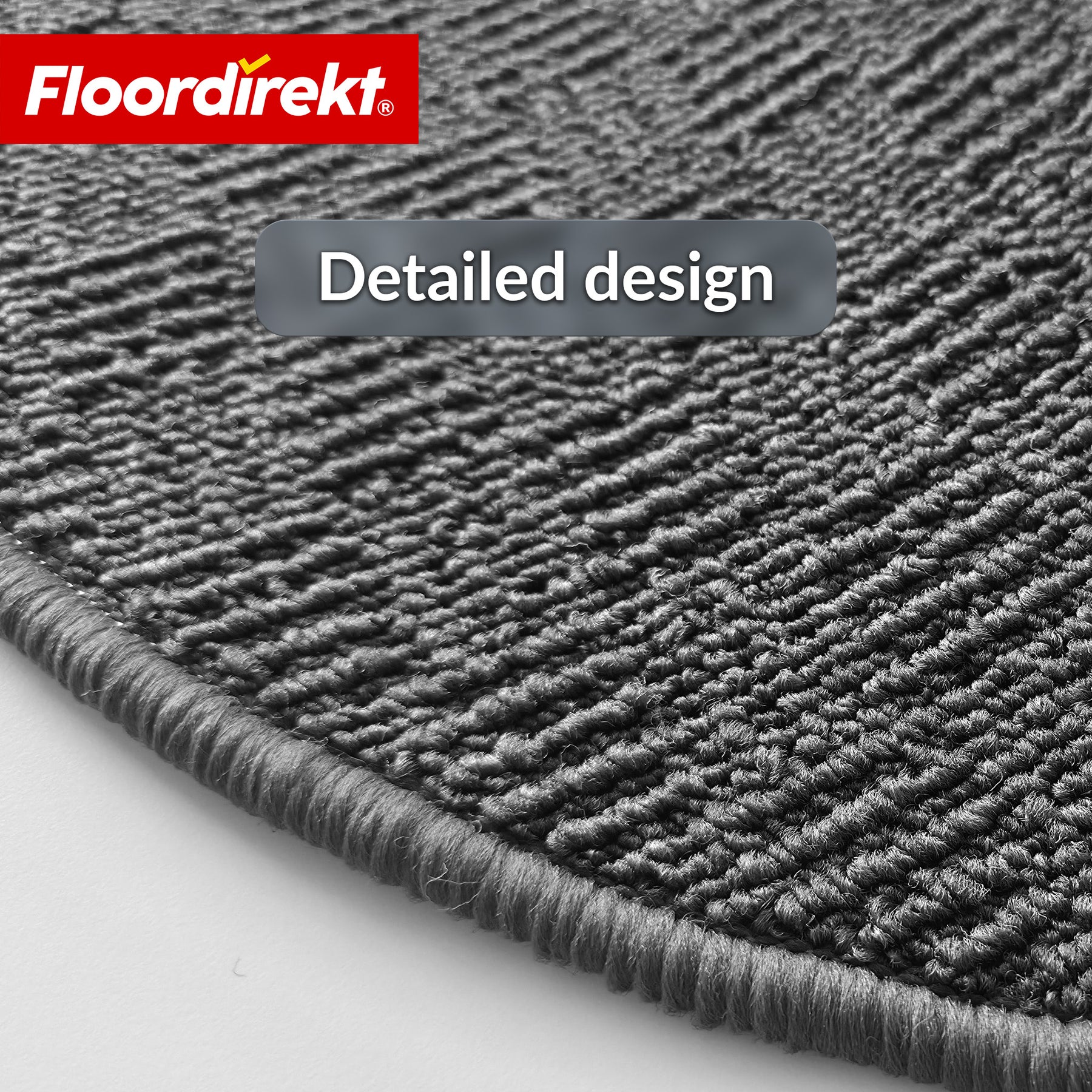 Stair Tread Mat | Monaco | Non-Slip Polypropylene Stair Mat, Durable, Noise-Reducing & Easy-Care, Semi-Circular