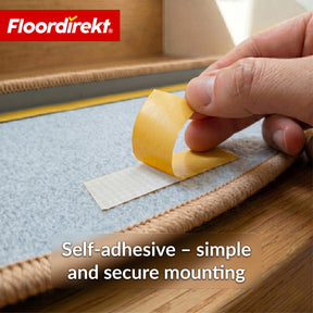 Stair Tread Mat | Monaco | Non-Slip Polypropylene Stair Mat, Durable, Noise-Reducing & Easy-Care, Semi-Circular