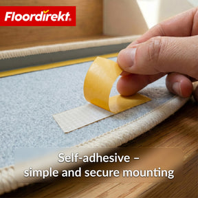 Stair Tread Mat | Monaco | Non-Slip Polypropylene Stair Mat, Durable, Noise-Reducing & Easy-Care, Semi-Circular