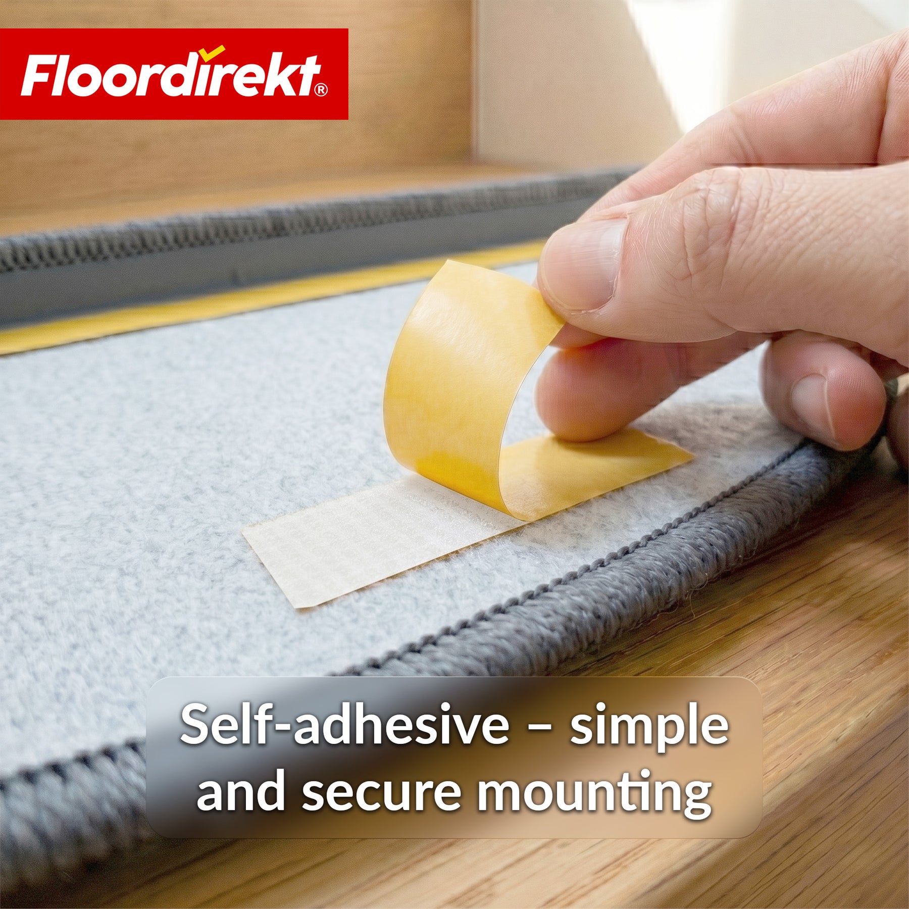 Stair Tread Mat | Monaco | Non-Slip Polypropylene Stair Mat, Durable, Noise-Reducing & Easy-Care, Semi-Circular