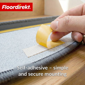 Stair Tread Mat | Monaco | Non-Slip Polypropylene Stair Mat, Durable, Noise-Reducing & Easy-Care, Semi-Circular