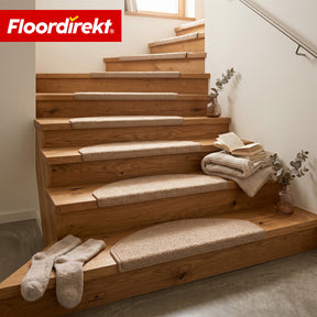 Stair Tread Mat | Monaco | Non-Slip Polypropylene Stair Mat, Durable, Noise-Reducing & Easy-Care, Semi-Circular