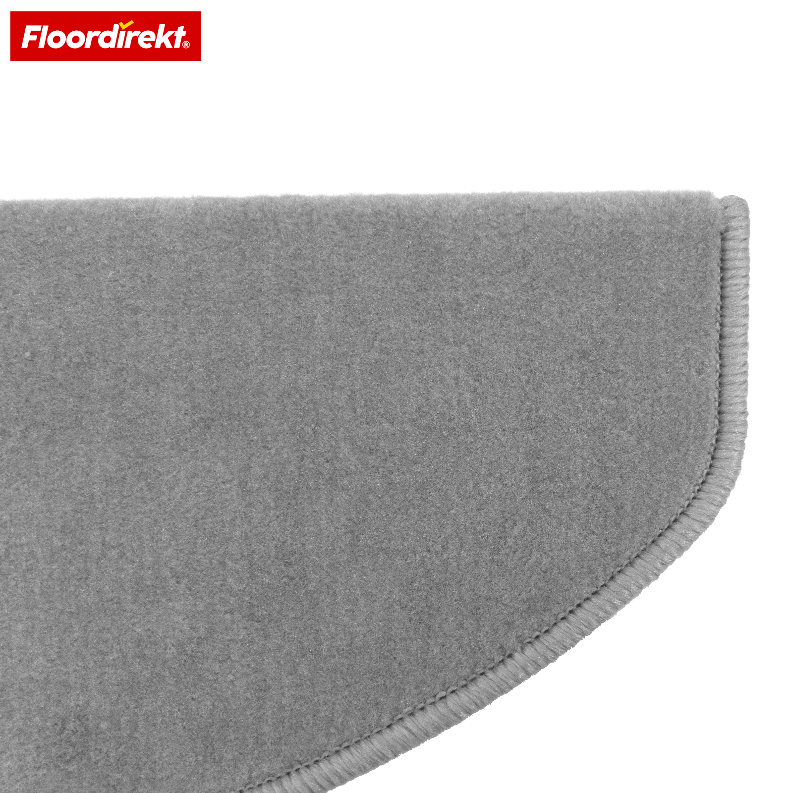 Velour Stair Tread | Vienna | Half-Round, Non-Slip Stair Mat Made of Durable Polypropylene | Stair Protection, Sound-Reducing & Antistatic | Available in 4 Modern Colours