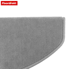 Velour Stair Tread | Vienna | Half-Round, Non-Slip Stair Mat Made of Durable Polypropylene | Stair Protection, Sound-Reducing & Antistatic | Available in 4 Modern Colours