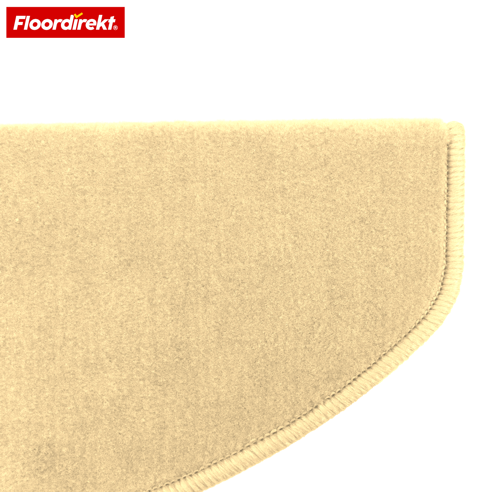 Velour Stair Tread | Vienna | Half-Round, Non-Slip Stair Mat Made of Durable Polypropylene | Stair Protection, Sound-Reducing & Antistatic | Available in 4 Modern Colours