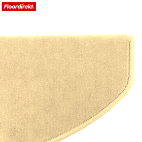 Velour Stair Tread | Vienna | Half-Round, Non-Slip Stair Mat Made of Durable Polypropylene | Stair Protection, Sound-Reducing & Antistatic | Available in 4 Modern Colours