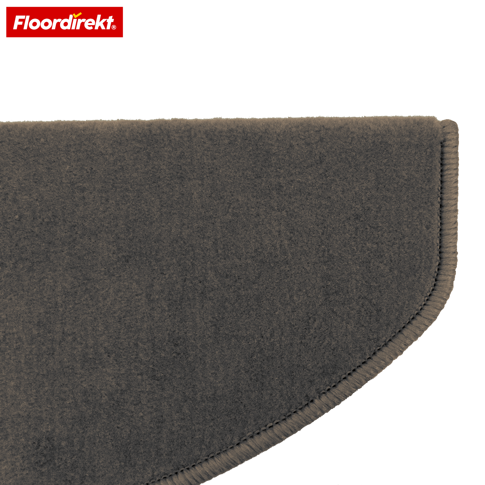 Velour Stair Tread | Vienna | Half-Round, Non-Slip Stair Mat Made of Durable Polypropylene | Stair Protection, Sound-Reducing & Antistatic | Available in 4 Modern Colours