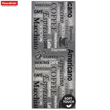 Runner Rug | Coffee | Modern Kitchen Runner with Coffee Motifs | Non-Slip, Durable & Easy to Clean