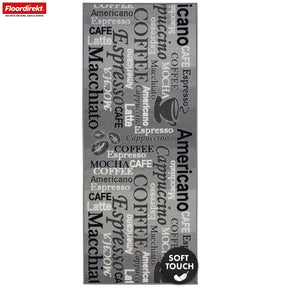 Runner Rug | Coffee | Modern Kitchen Runner with Coffee Motifs | Non-Slip, Durable & Easy to Clean