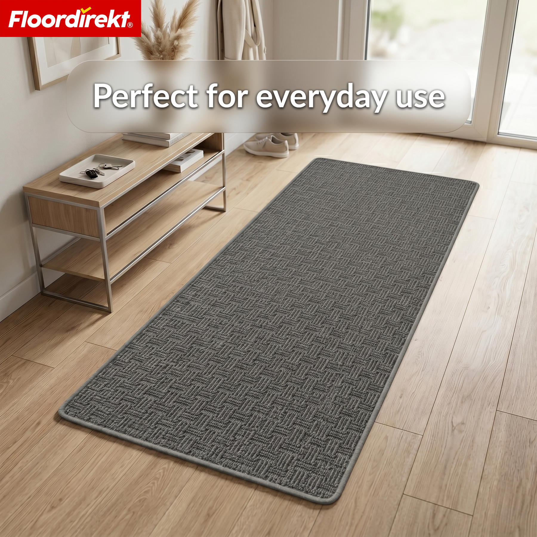 Runner Rug | Monaco | Narrow Carpet with Binding, Easy-Care & Durable