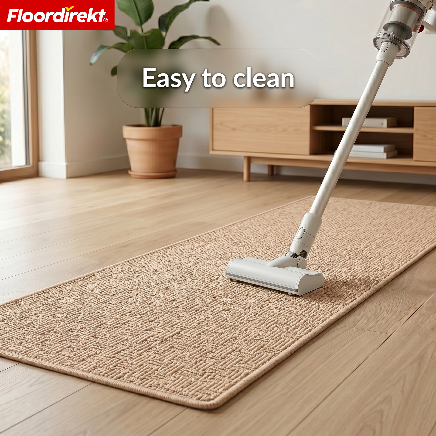Runner Rug | Monaco | Narrow Carpet with Binding, Easy-Care & Durable