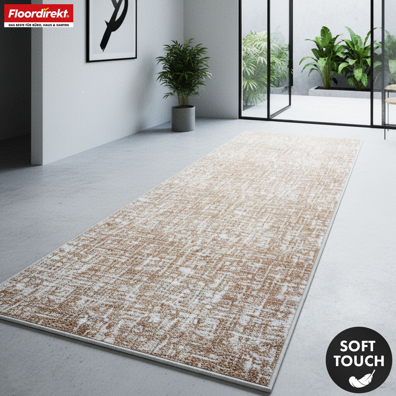 Runner Rug | Tessaro | Modern Hallway Runner for Hall, Kitchen & Entryway | Non-slip, durable & easy to clean | Available in various colors