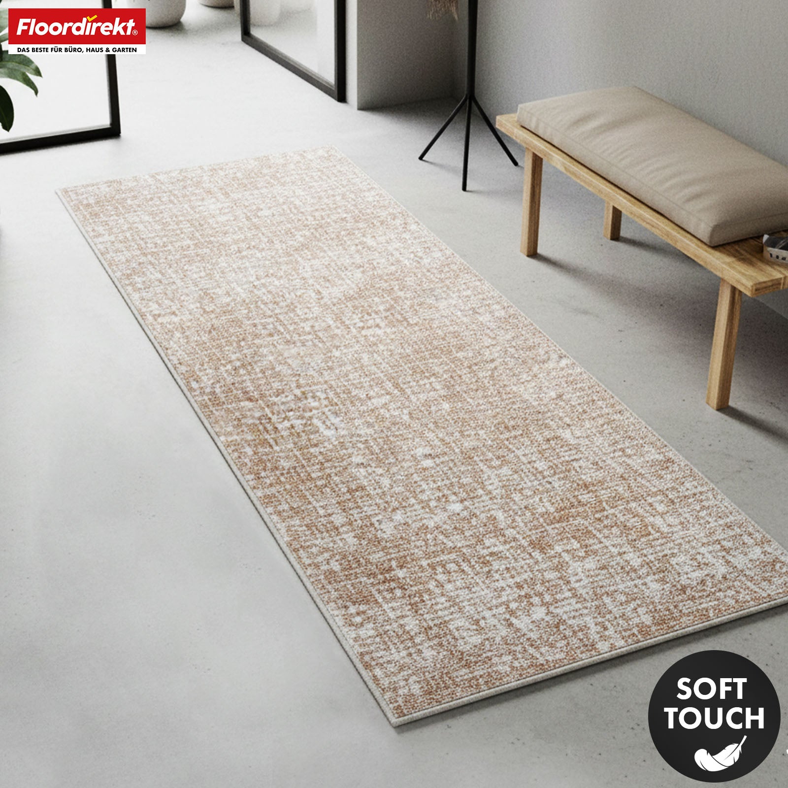 Runner Rug | Tessaro | Modern Hallway Runner for Hall, Kitchen & Entryway | Non-slip, durable & easy to clean | Available in various colors