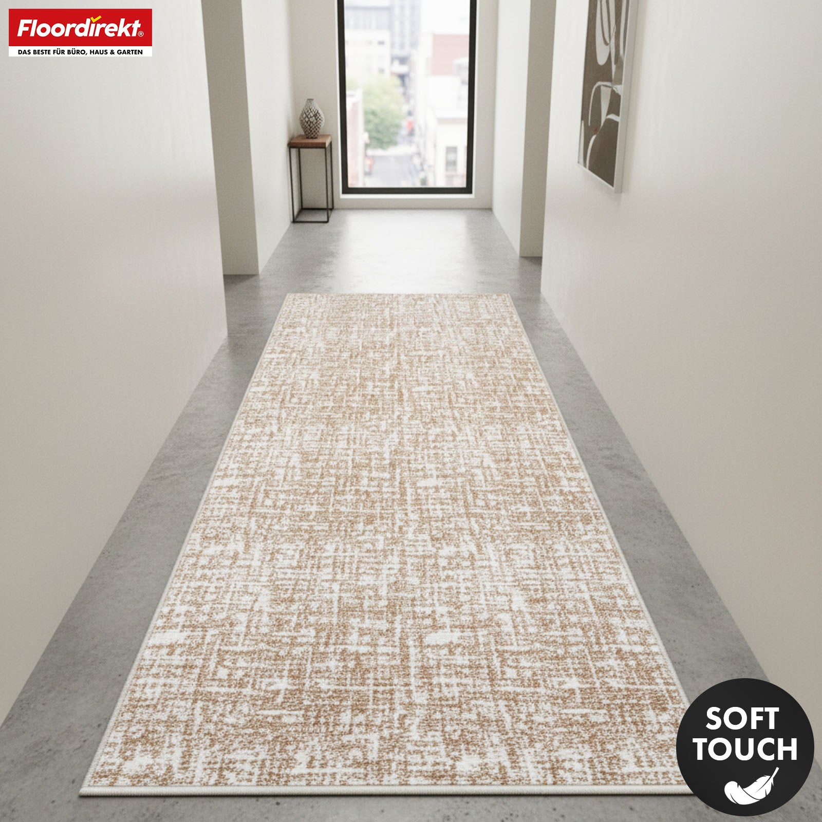 Runner Rug | Tessaro | Modern Hallway Runner for Hall, Kitchen & Entryway | Non-slip, durable & easy to clean | Available in various colors