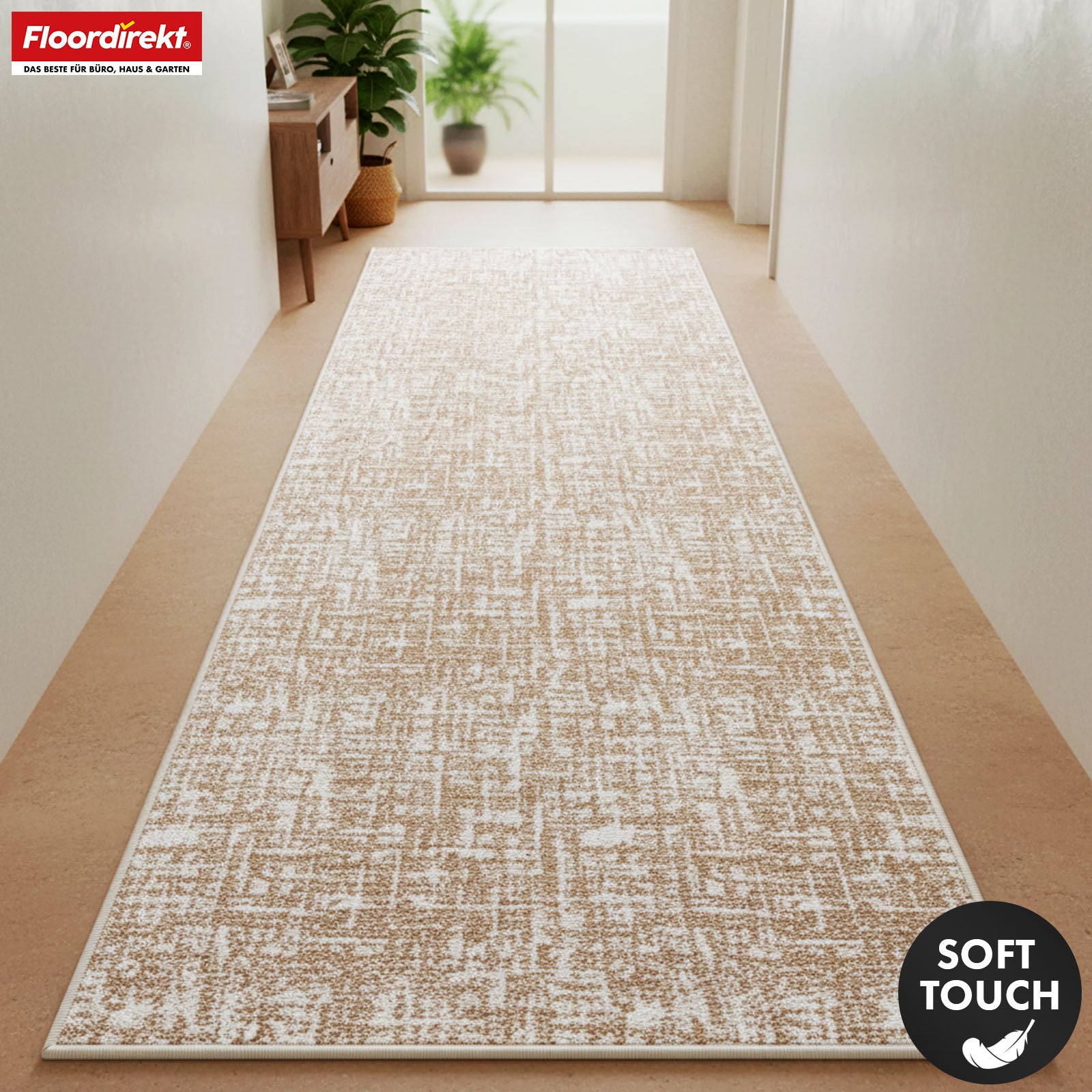 Runner Rug | Tessaro | Modern Hallway Runner for Hall, Kitchen & Entryway | Non-slip, durable & easy to clean | Available in various colors