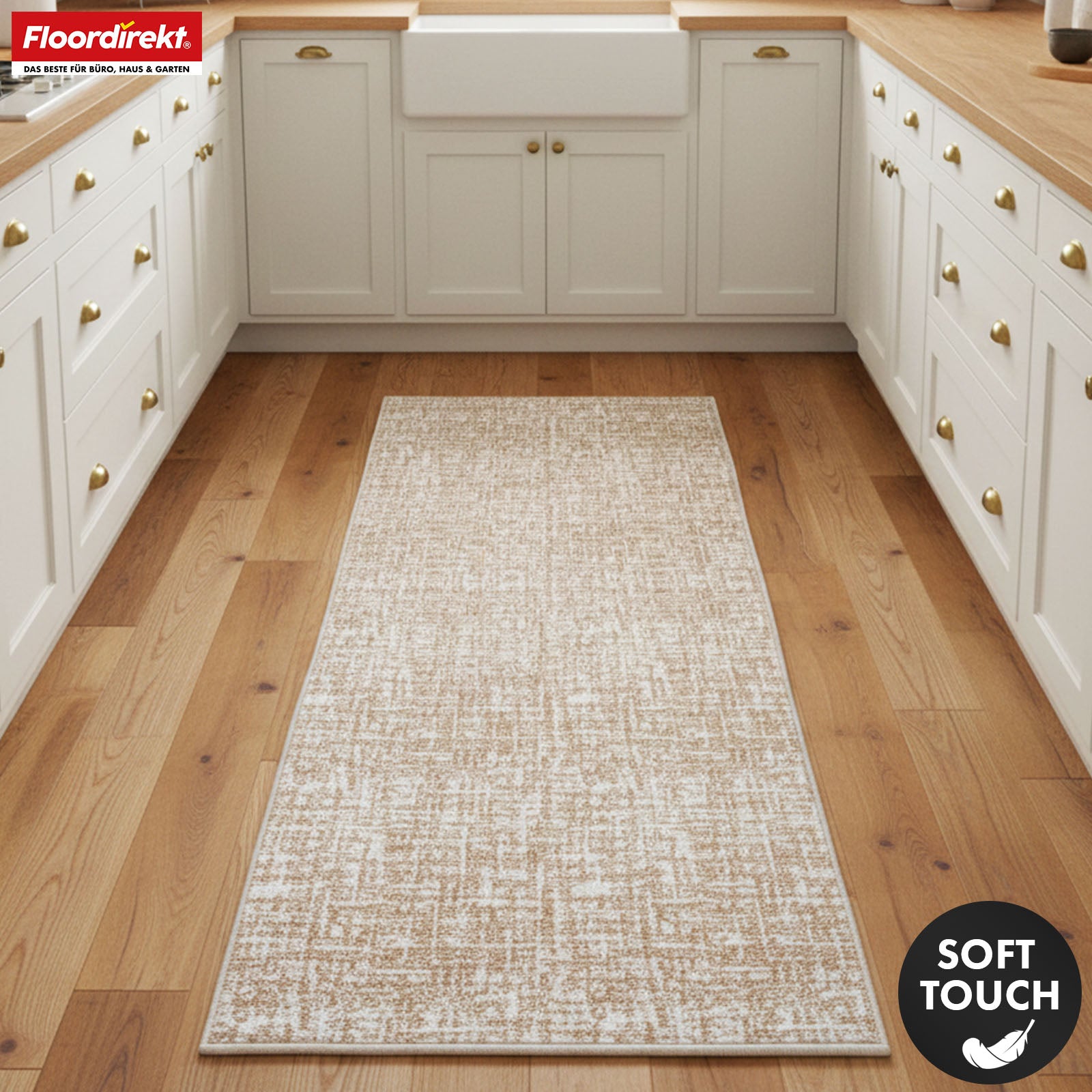 Runner Rug | Tessaro | Modern Hallway Runner for Hall, Kitchen & Entryway | Non-slip, durable & easy to clean | Available in various colors