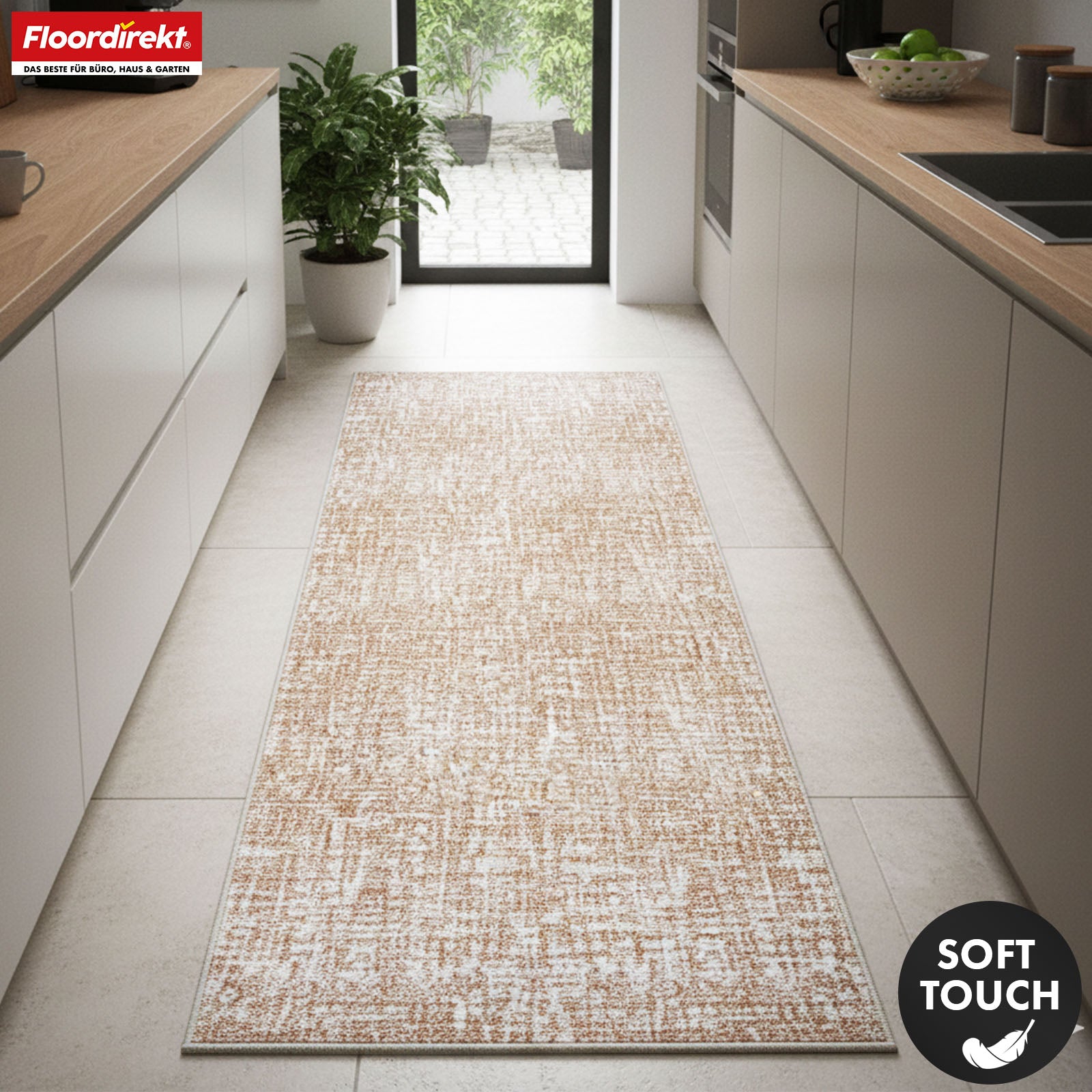 Runner Rug | Tessaro | Modern Hallway Runner for Hall, Kitchen & Entryway | Non-slip, durable & easy to clean | Available in various colors