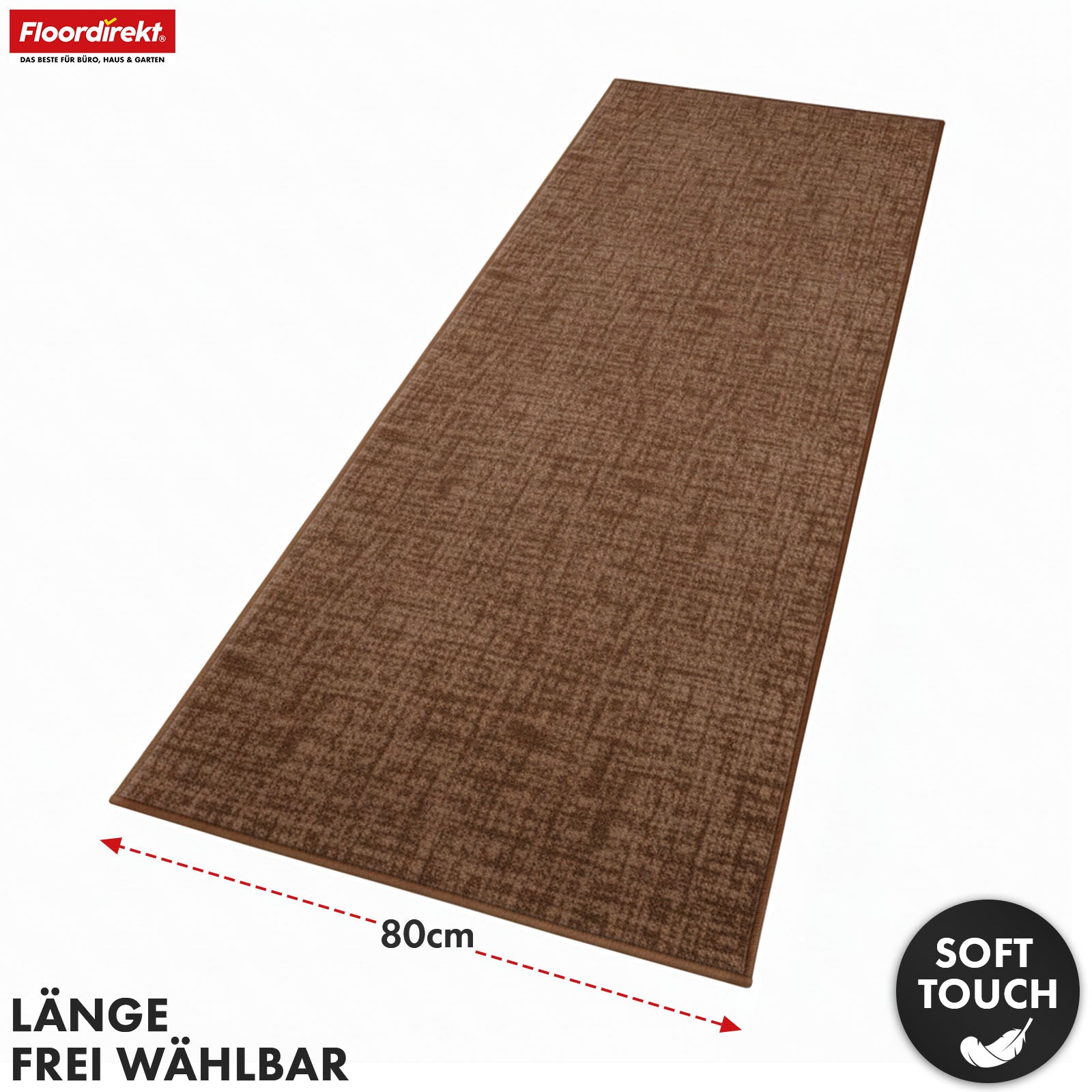 Runner Rug | Tessaro | Modern Hallway Runner for Hall, Kitchen & Entryway | Non-slip, durable & easy to clean | Available in various colors