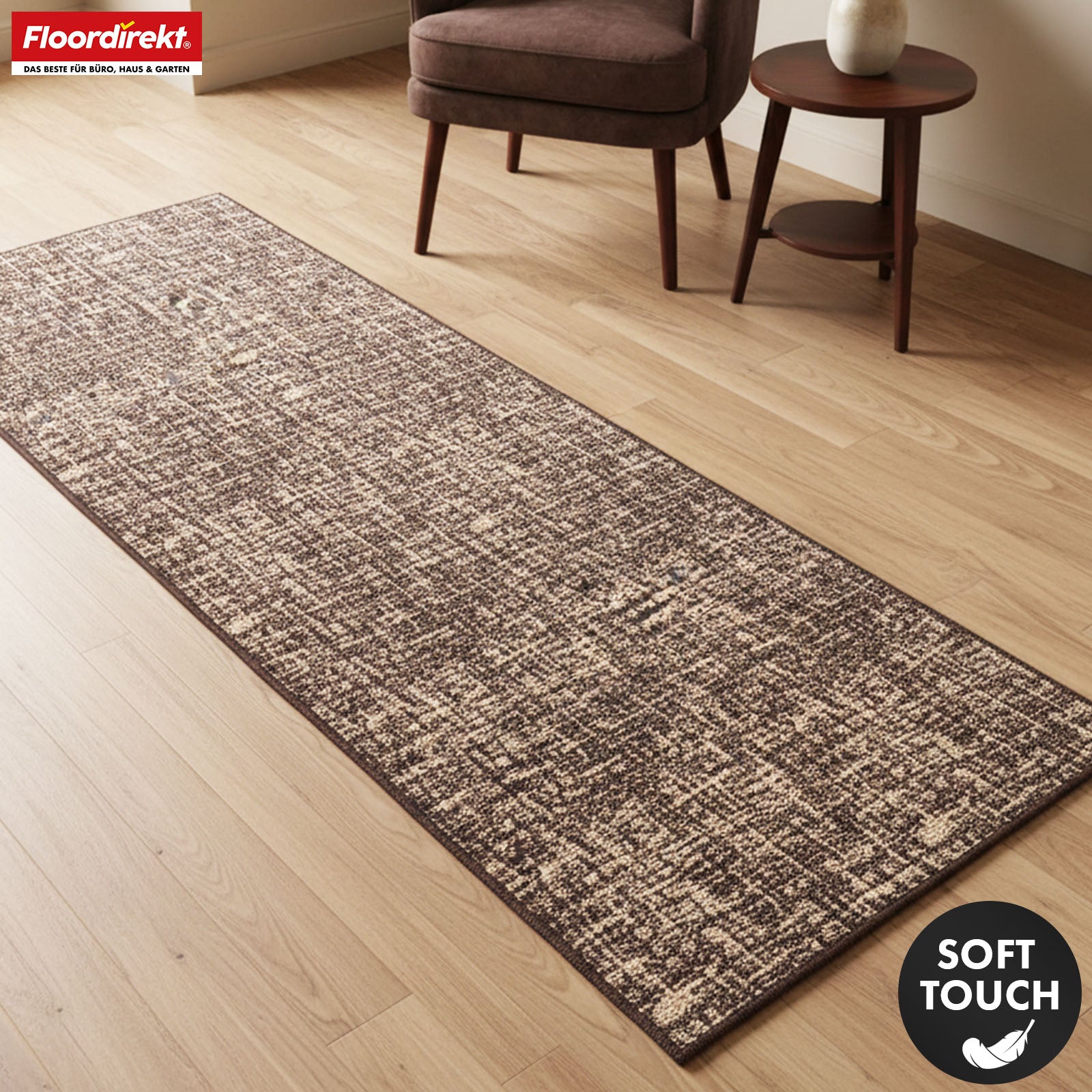 Runner Rug | Tessaro | Modern Hallway Runner for Hall, Kitchen & Entryway | Non-slip, durable & easy to clean | Available in various colors