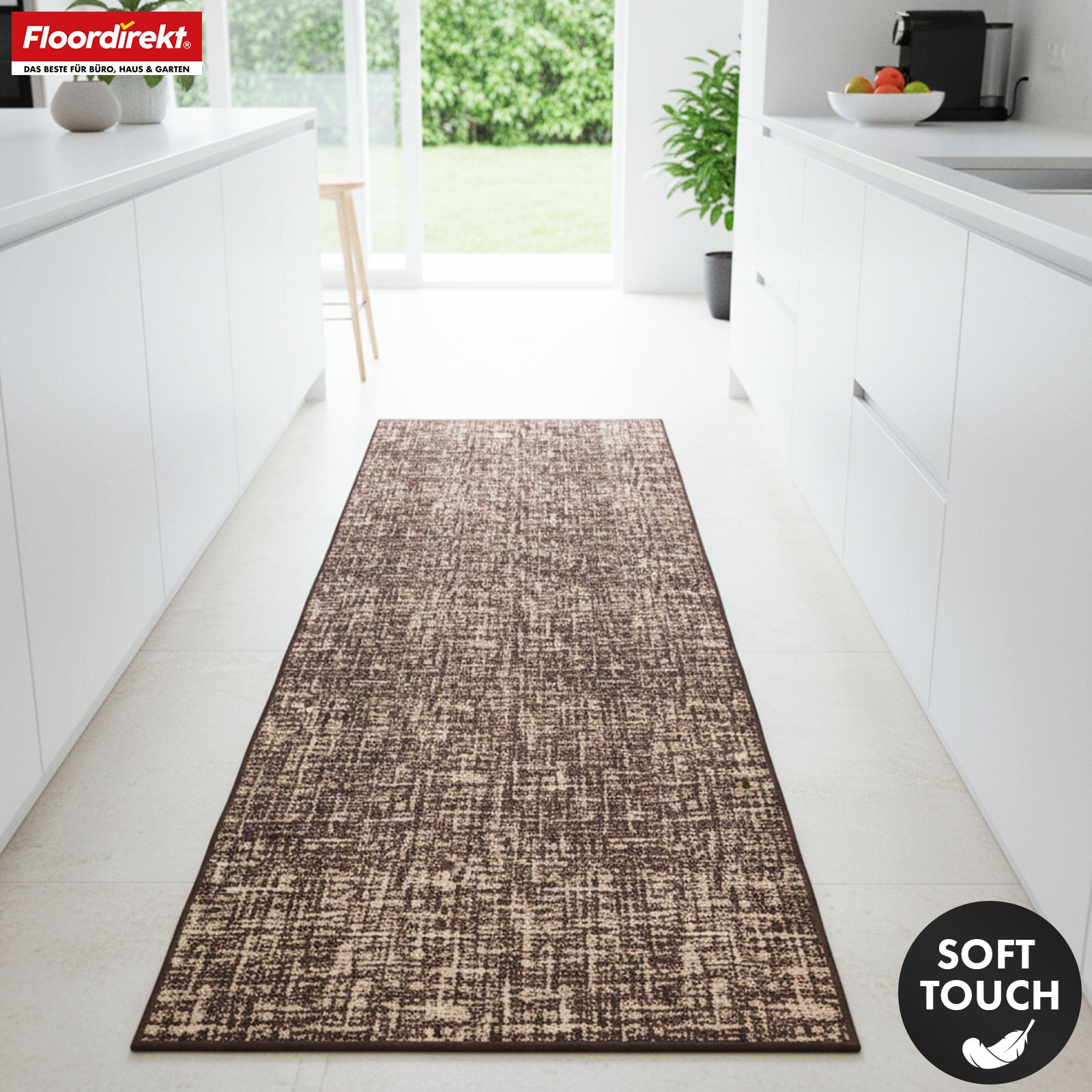 Runner Rug | Tessaro | Modern Hallway Runner for Hall, Kitchen & Entryway | Non-slip, durable & easy to clean | Available in various colors