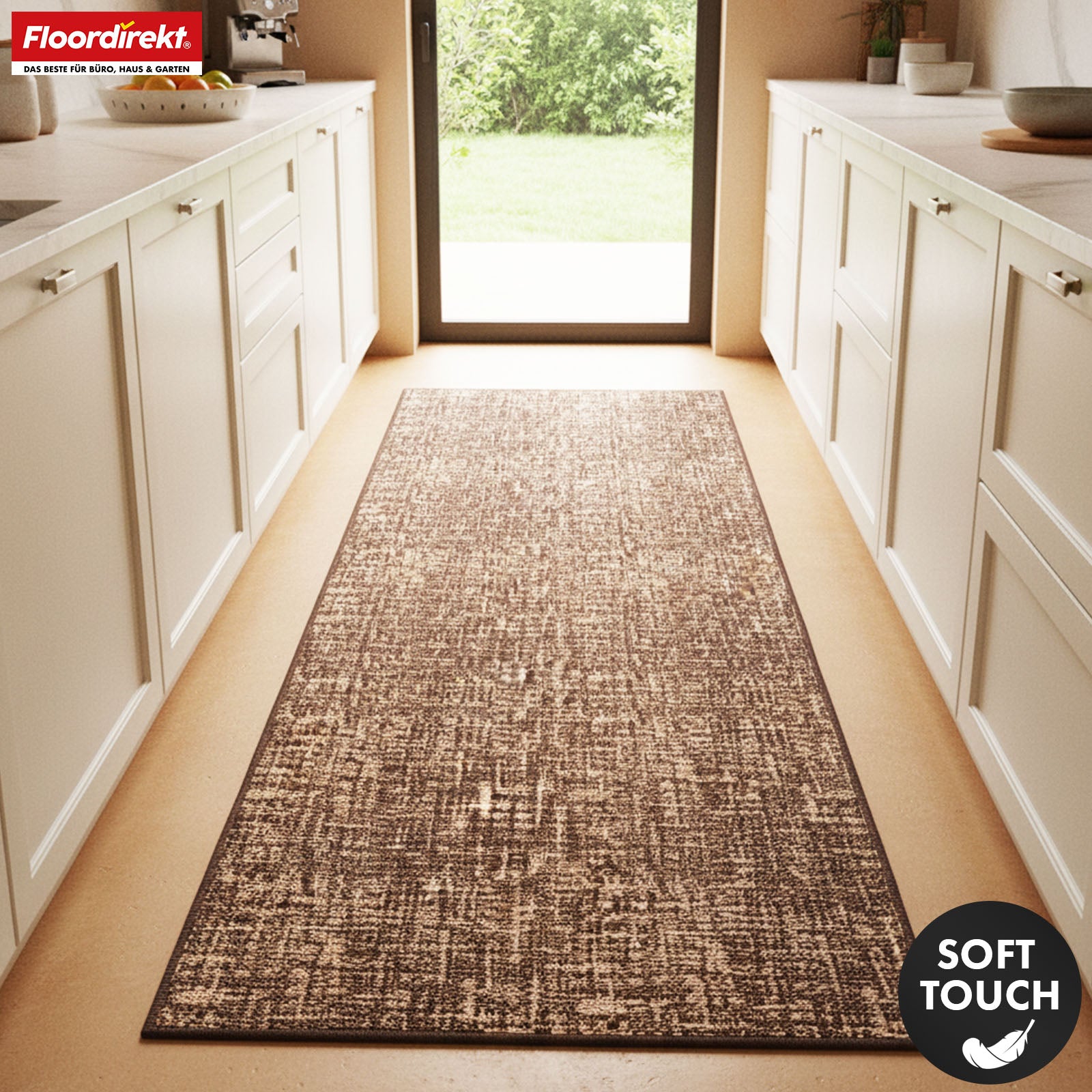 Runner Rug | Tessaro | Modern Hallway Runner for Hall, Kitchen & Entryway | Non-slip, durable & easy to clean | Available in various colors