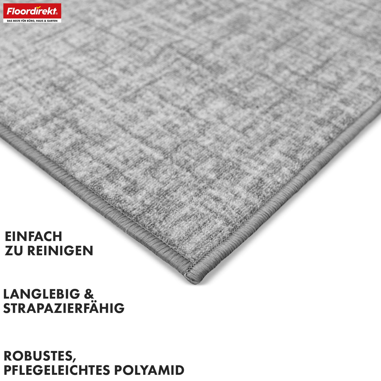 Runner Rug | Tessaro | Modern Hallway Runner for Hall, Kitchen & Entryway | Non-slip, durable & easy to clean | Available in various colors