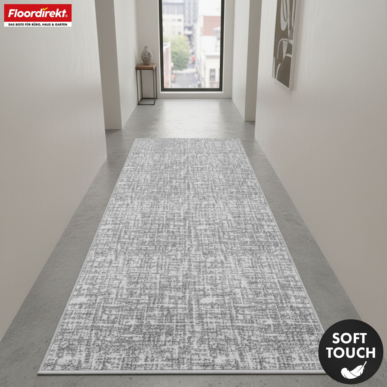 Runner Rug | Tessaro | Modern Hallway Runner for Hall, Kitchen & Entryway | Non-slip, durable & easy to clean | Available in various colors