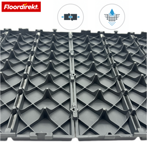 Decking Tiles | Elyse | Grey | 30x30 cm Polypropylene Click Tiles | Weatherproof, Low-Maintenance & Easy to Install