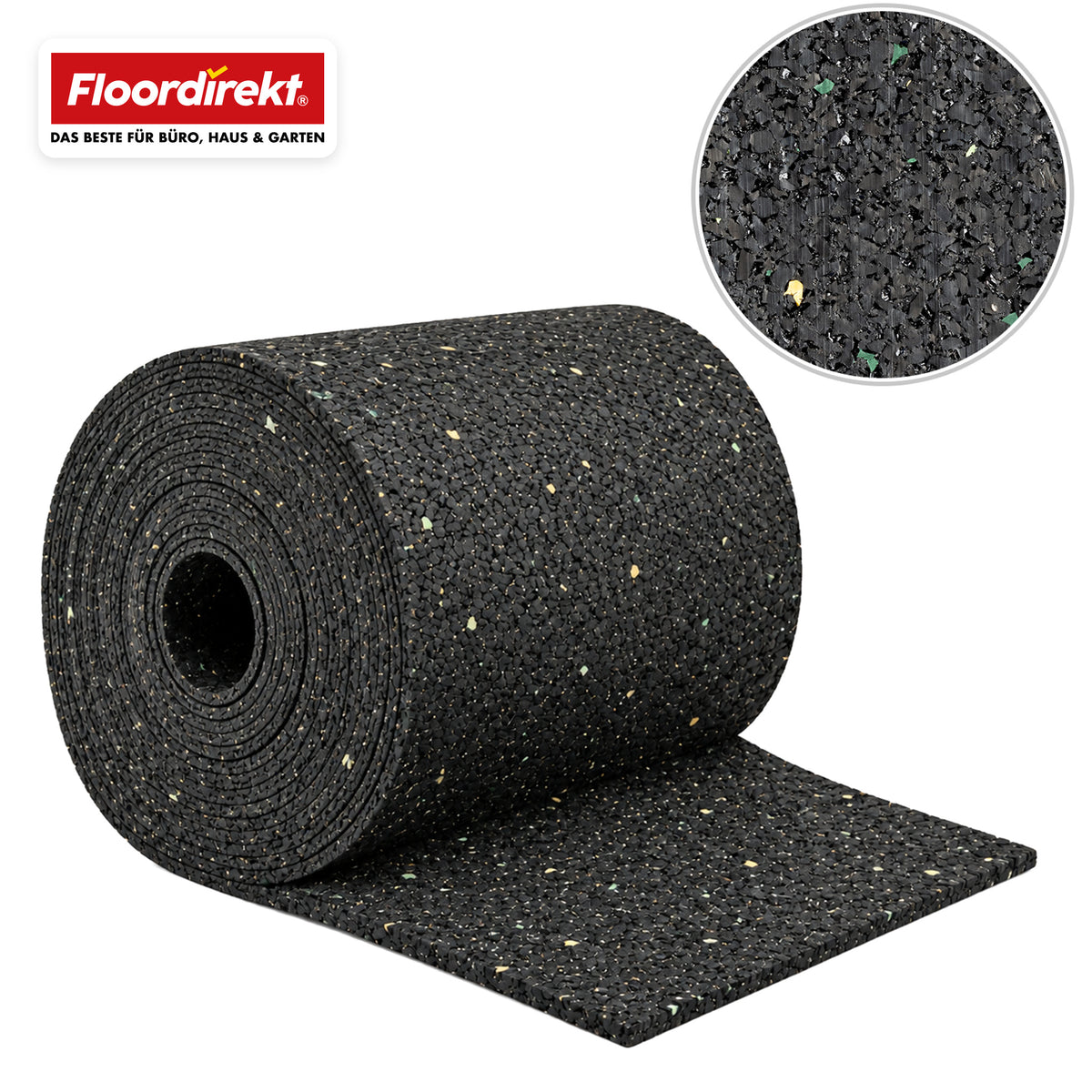 Terrace Protection Pad Roll | Rubber Granulate Strip | 8 cm Wide & 5 mm Thick | 5–30 m