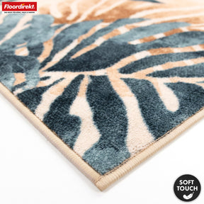 Amazonia Area Rug | Modern Leaf Design Carpet | Non-slip, Durable & Easy to Clean | Available in Various Sizes