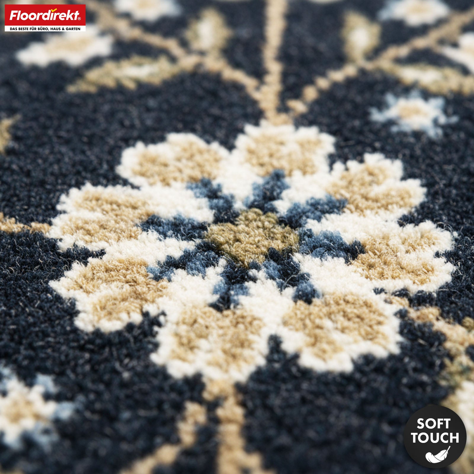 Area Rug | Aristo | Elegant Carpet with Classic Floral Design | Non-Slip, Durable & Easy to Clean | Available in Various Sizes