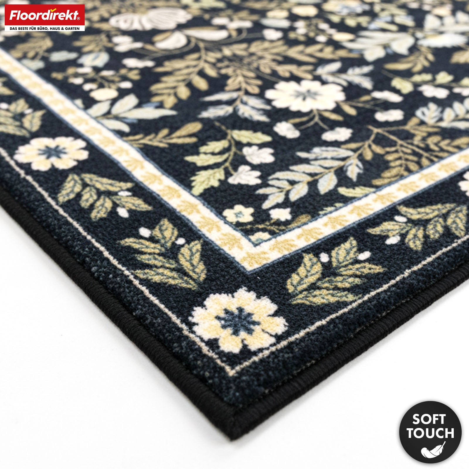 Area Rug | Aristo | Elegant Carpet with Classic Floral Design | Non-Slip, Durable & Easy to Clean | Available in Various Sizes