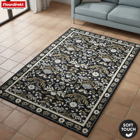 Area Rug | Aristo | Elegant Carpet with Classic Floral Design | Non-Slip, Durable & Easy to Clean | Available in Various Sizes
