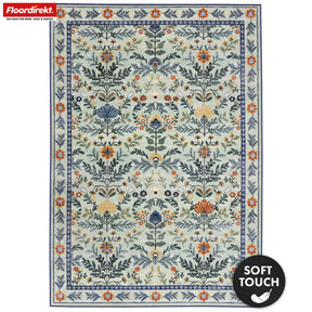 Area Rug | Cascada | Elegant Floral Design Rug in Harmonious Colors | Non-Slip, Durable & Easy to Clean | Available in Various Sizes