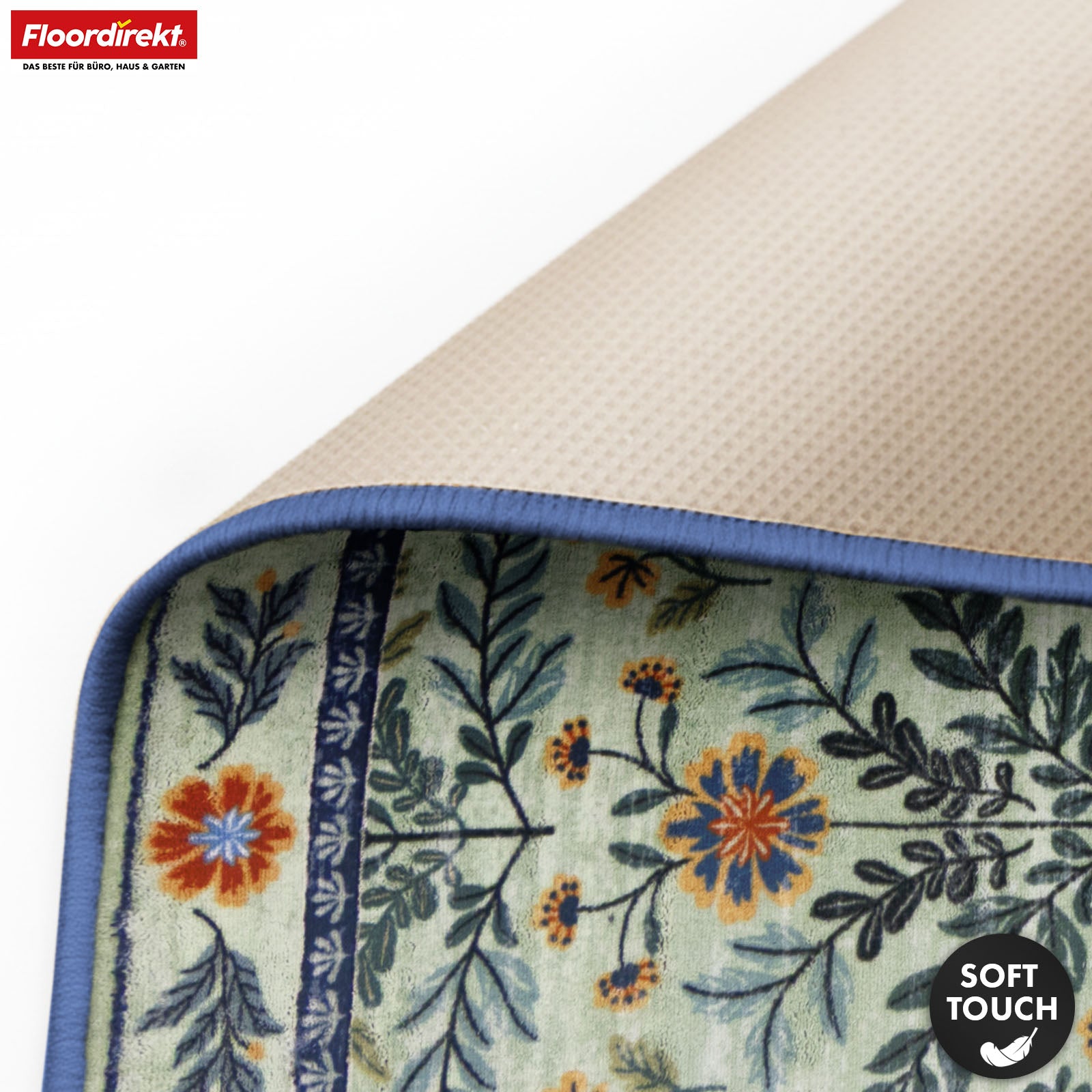 Area Rug | Cascada | Elegant Floral Design Rug in Harmonious Colors | Non-Slip, Durable & Easy to Clean | Available in Various Sizes