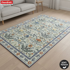 Area Rug | Cascada | Elegant Floral Design Rug in Harmonious Colors | Non-Slip, Durable & Easy to Clean | Available in Various Sizes