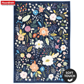 Area Rug | Damaskus | Modern Rug with Floral Design | Non-Slip, Durable & Easy to Clean | Available in Multiple Sizes