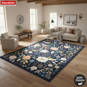 Area Rug | Damaskus | Modern Rug with Floral Design | Non-Slip, Durable & Easy to Clean | Available in Multiple Sizes
